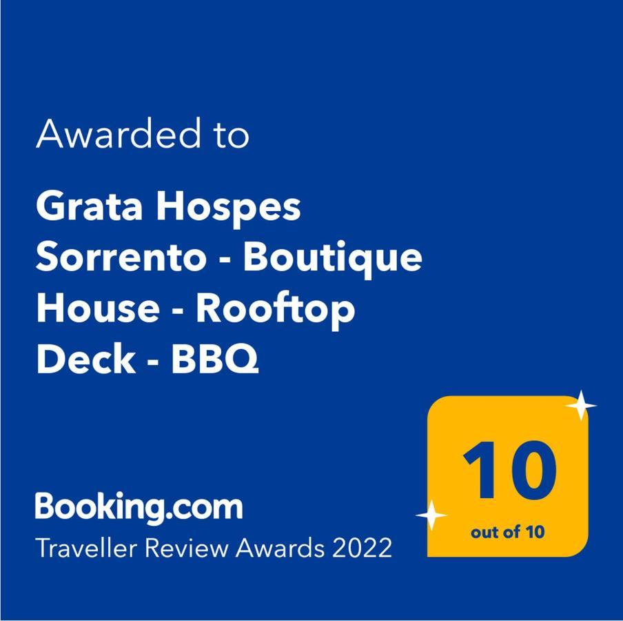 Grata Hospes Sorrento - Boutique House - Rooftop Deck - Bbq Kültér fotó